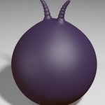 80cm Plain Space Hopper Purple