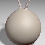 80cm Plain Space Hopper White