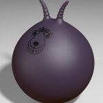 80cm Retro Space Hopper Purple